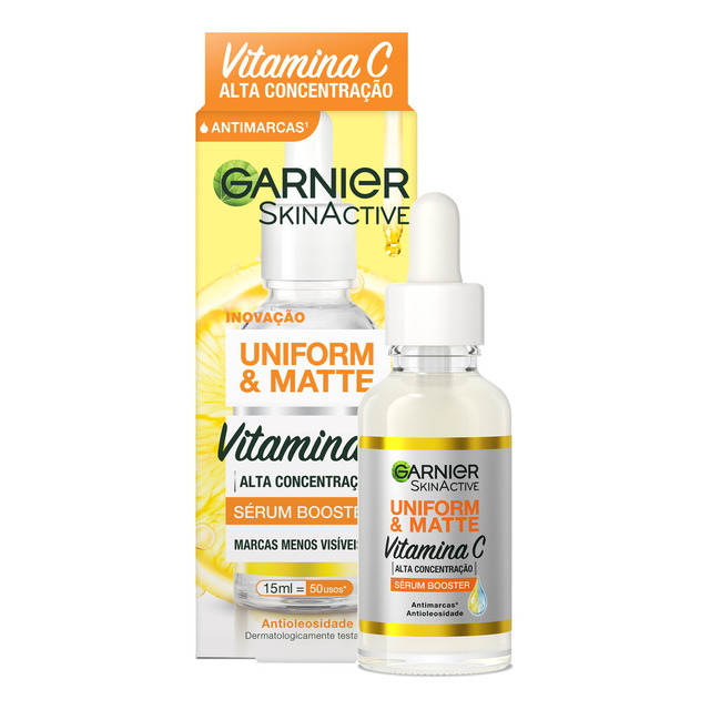 Sérum Facial Antimarcas Uniform & Matte 15ml Garnier Sérum Facial Antimarcas Uniform & Matte 15ml Garnier