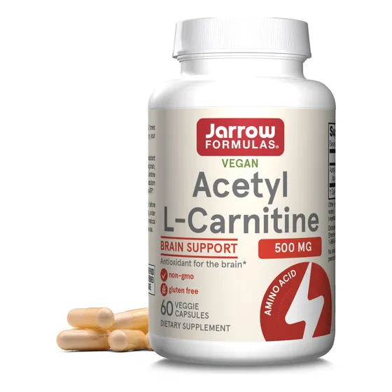 Acetil L-carnitina De Jarrow Formulas, 500 Mg, Suplemento Di
