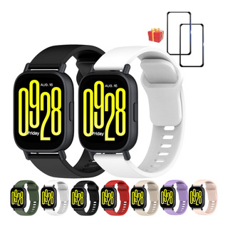 2pzs Correa Silicón Para Redmi Watch 5 Active/5 Lite +2 Mica 2pzs Correa Silicón Para Redmi Watch 5 Active/5 Lite +2 Mica