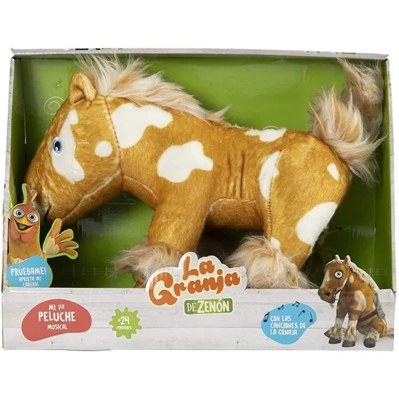  La Granja De Zenón Peluche Musical  Caballo Percheron