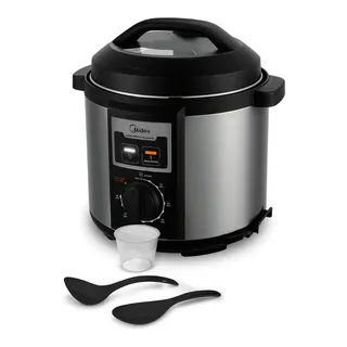 Panela De Pressão Elétrica 6 Litros Ppb71 Midea Inox 220v Panela De Pressão Elétrica 6 Litros Ppb71 Midea Inox 220v