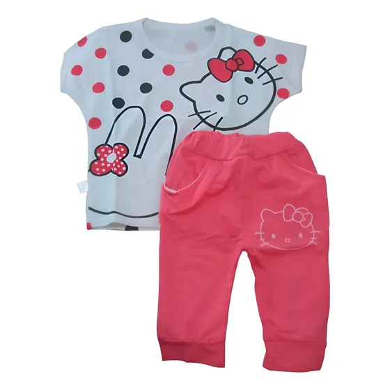 Conjunto Bebe 1 Año Niña Hello Kitty Pantalón Remera