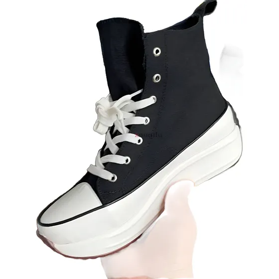 Zapatos Gomas En Blanco Y Negro Talla 36