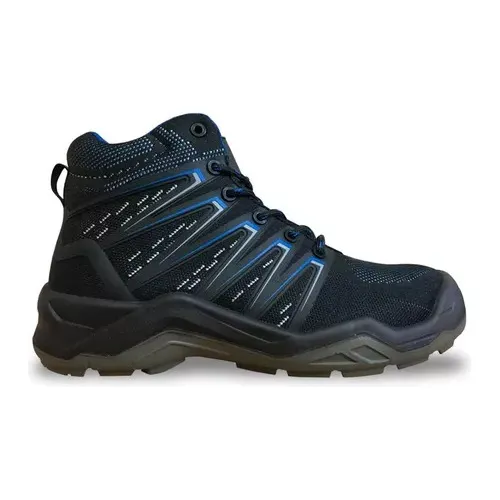 Zapato Zapatilla De Seguridad V-flex V930 Negro Con Azul