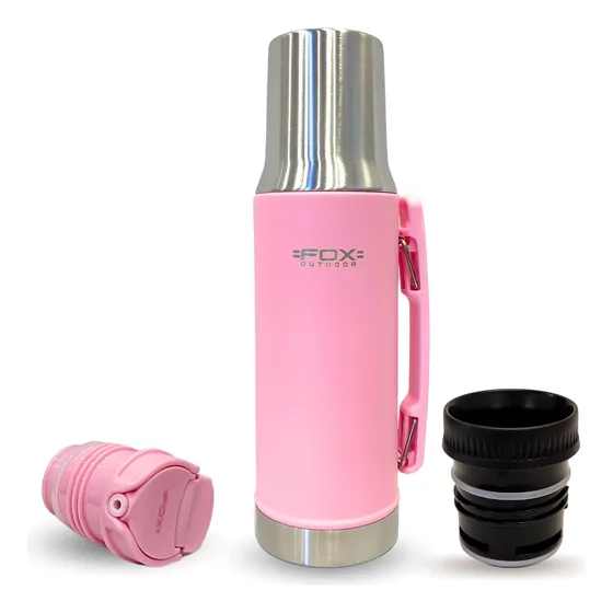 Termo Fox Original Mate System 1 Litro + Tapon De Regalo