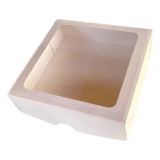 Caixa Com Visor Kit De Presentes Bombons Perfumes 15x15 20un