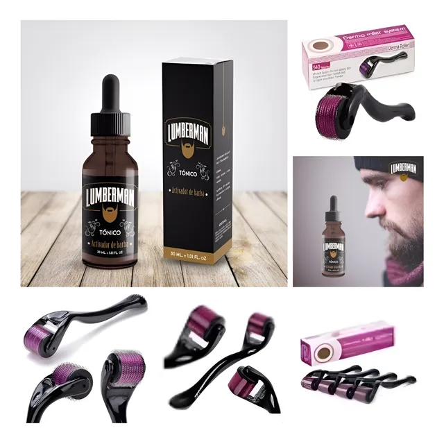 Tonico Barba Lumberman +  Derma Roller - L a $1661