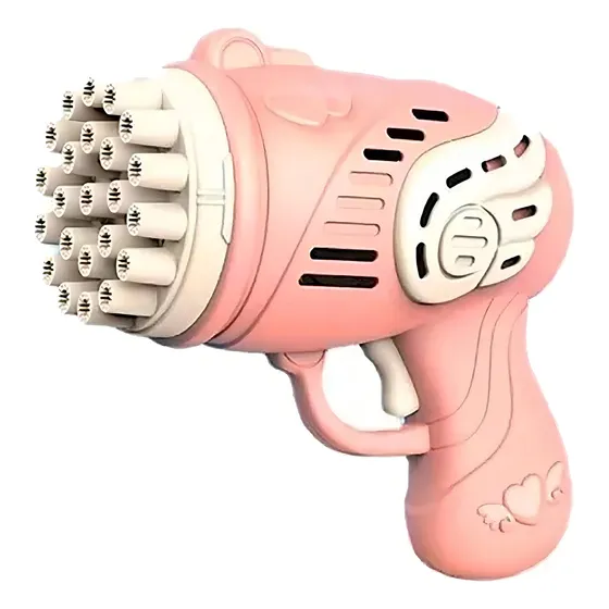 Pistola Burbujas Lanza Burbuja Lanzadora De Burbuja Color Rosado