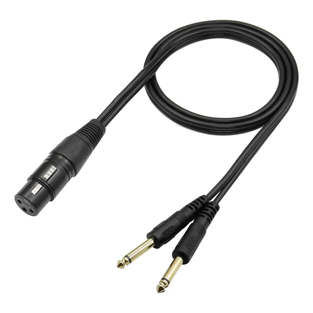 Xlr Hembra A Dual Ts 1/4 Cable Divisor Estéreo De 3 Pines Xl