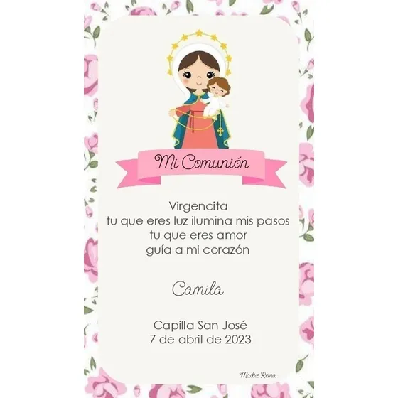Kit Imprimible Personalizado Virgencita Plis Porfis