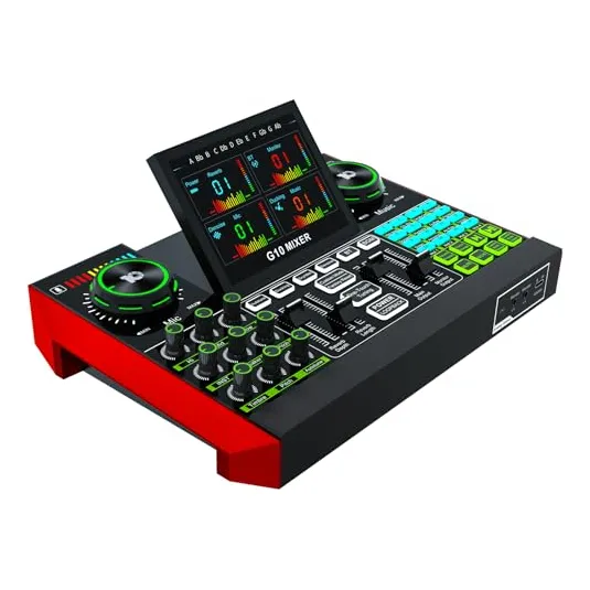 Interfaz De Audio Tenlamp G10 Para Streaming 48v -negro