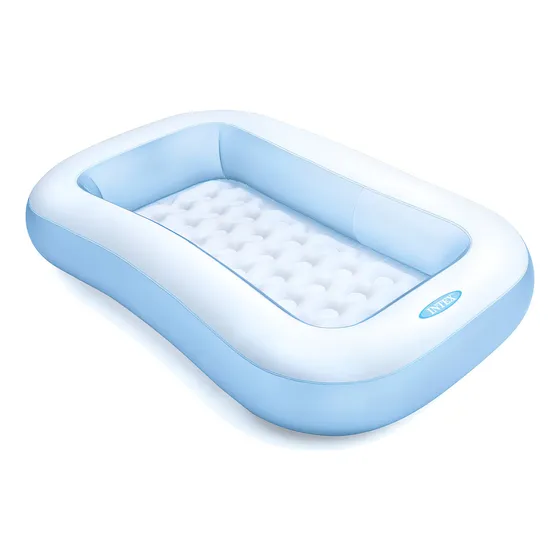 Piscina infantil hinchable rectangular Intex de 90 litros, color azul