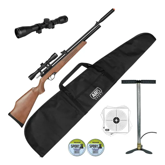 Carabina Pcp Artemis Pr900w 4.5 + Luneta 4x32 + Bomba Manual