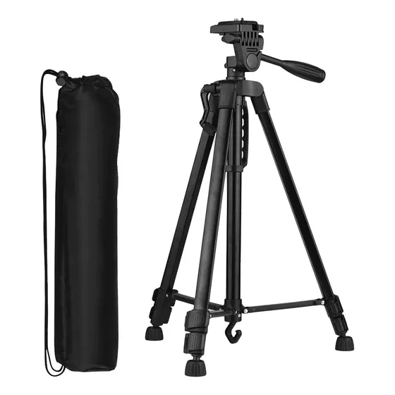 Tripode Camara Profesional Tripode Universal Tripode Celular Tripode iPhone Soporte Para Camara Tripode Color Negro Plegable Profesional 140cm Tripode Para Celular Estabilizador