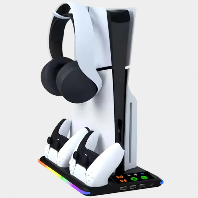 Base Carga De Controles Joystick Ps5 Bandeja De Ventilación
