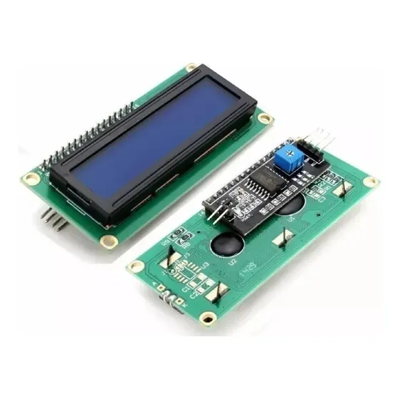 Display Lcd 16x2 1602 Fundo Azul Modulo I2c Soldado Arduino