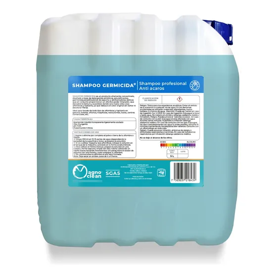 Shampoo Profesional Anti Ácaros - 5 Litros - Magno Clean