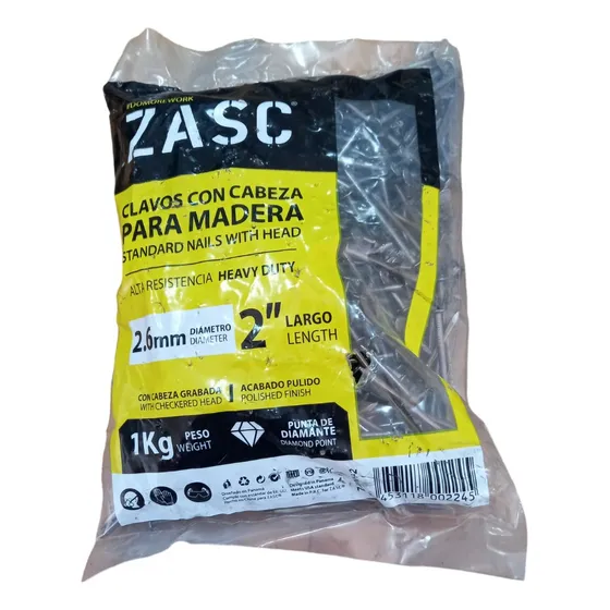 Clavo Para Madera De 2 Pulgadas 2.6mm (1kg)