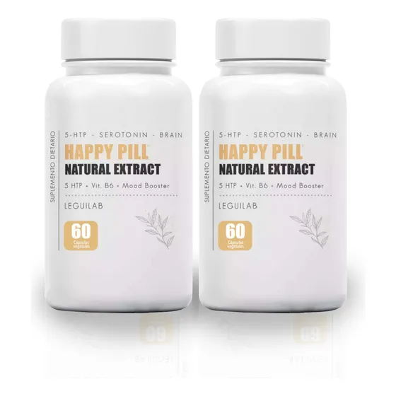 Kit Suplemento Leguilab Happy Pill Serotonina 60 X 2 Und