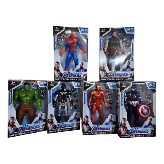 Set De 6 Muñecos Avengers De 29cm