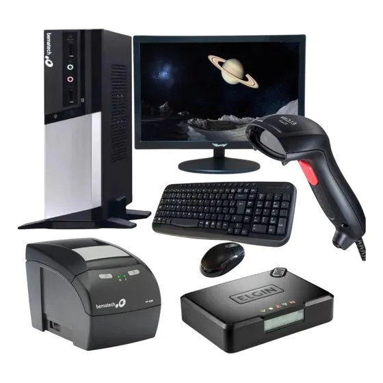 Rc 8400 + Monitor 15.6 + Impressora Não Fiscal 4200 + Leitor