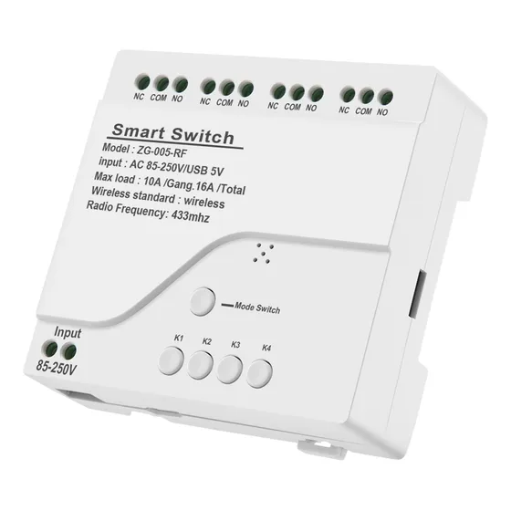 Módulo De Interruptor De Luz Inteligente Zigbee De 4 Canales