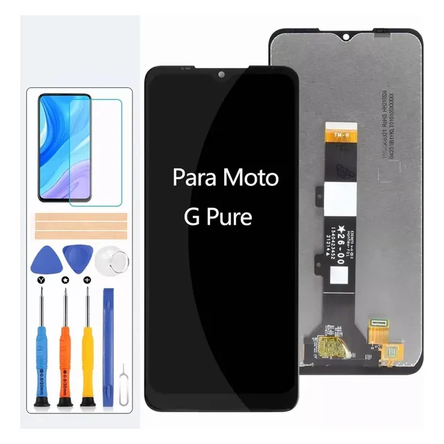 Pantalla Táctil Srjtek Para Motorola Moto G Pure Xt2163-4 Color Negro