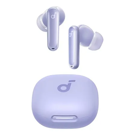 Fone De Ouvido Bluetooth 5.3 Soundcore P40i Da Anker, Cancelamento De Ruído Adaptativo, Graves Poderosos, 60h De... Lilás