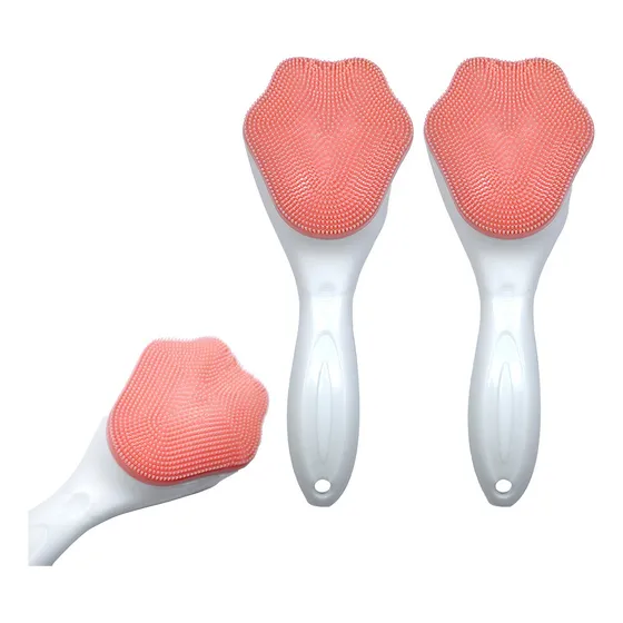 Kit Com 2 Escovas De Silicone Para Limpeza Facial E Massagem