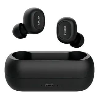 Fone De Ouvido Qcy T1c Bluetooth 5.1 Case 380mah Cor Preto