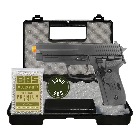 Pistola Airsoft Rossi Vg P226 Pressão Spring Calibre 6mm K16