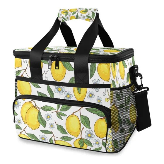 Bolsa Termica Para Almuerzo Limon Amarillo Tropical Fruta 15