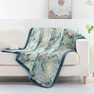 Greenland Home Pavona Manta Acolchada Para Jardín Encantado, Greenland Home Pavona Manta Acolchada Para Jardín Encantado,