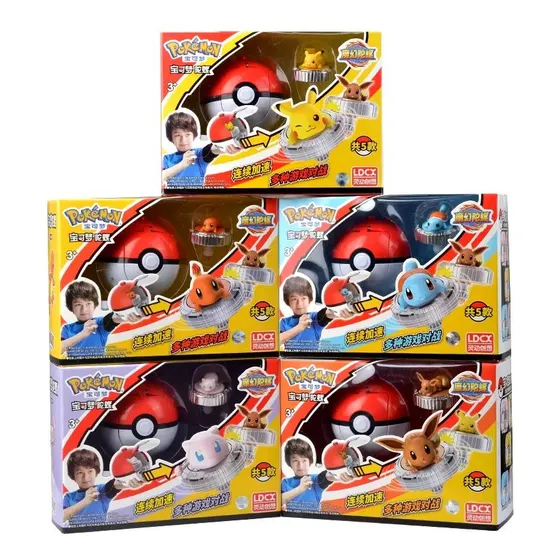 Figuras Pokemon Originales + Pokebola Grande Pikachu Eevee