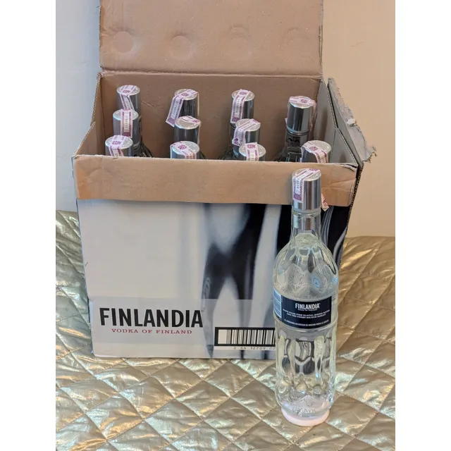 Caja De 12 Vodka Finlandia 0,75 L