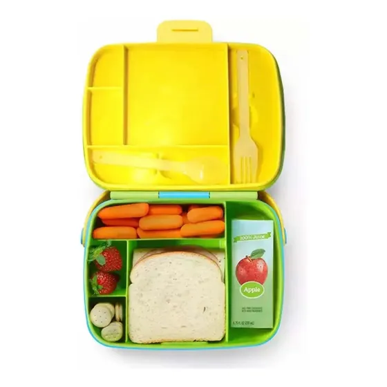 Fiambrera Lonchera Envase Bento Hermético Con Cubiertos