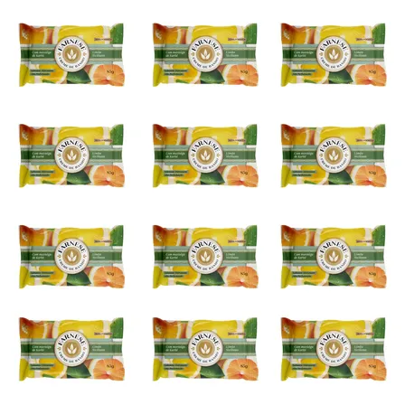 Sabonete Farnese Limão Siciliano 85g Pele Macia 12 Unidades