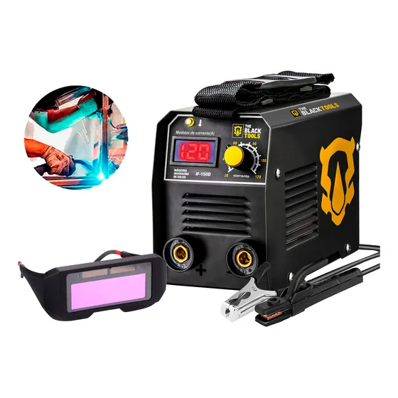 Inversora De Solda Elétrica 120a 220v + Óculos Automático