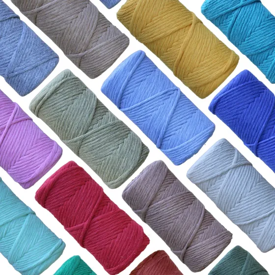 Hilos Para Macrame Algodon (hilaza) Cabo Unico 3 Mm