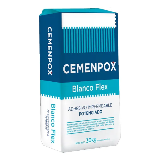 Cemenpox Blanco Flex Impermeable Potenciado 30kg Venecitas