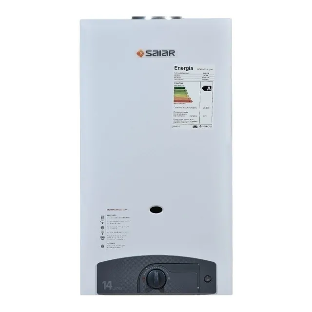 Calefón a gas GLP Saiar S7-14L blanco