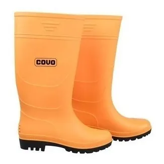 Botas De Goma Pvc Caña Larga Beige Covo Alta Calidad