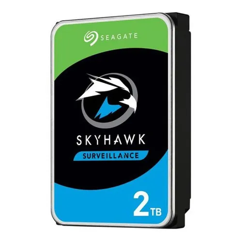 Disco Rigido 2 Tb Seagate Skyhawk Videovigilancia Color Plateado