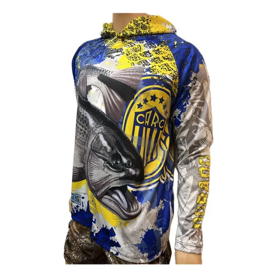 Remera De Pesca Fan R. Central Cantheris Orig Sec Rap Uv 50+