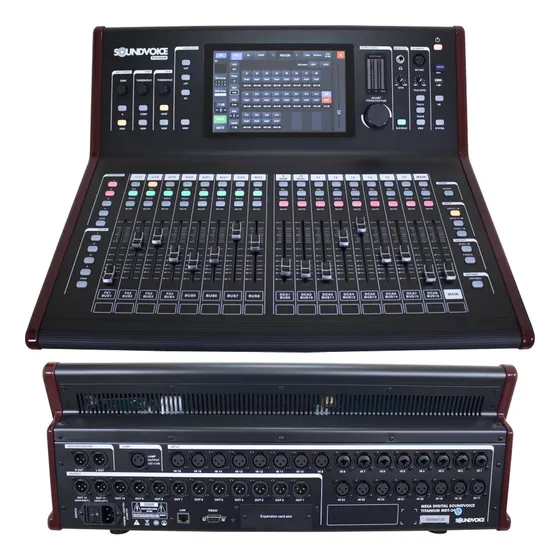 Mesa De Som Digital 24 Canais Soundvoice Titanium Mdt-24