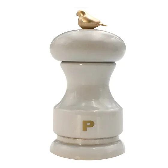 Pimentero Molino Pimienta 11cm Blanc Bird 320p320 Bisetti F.