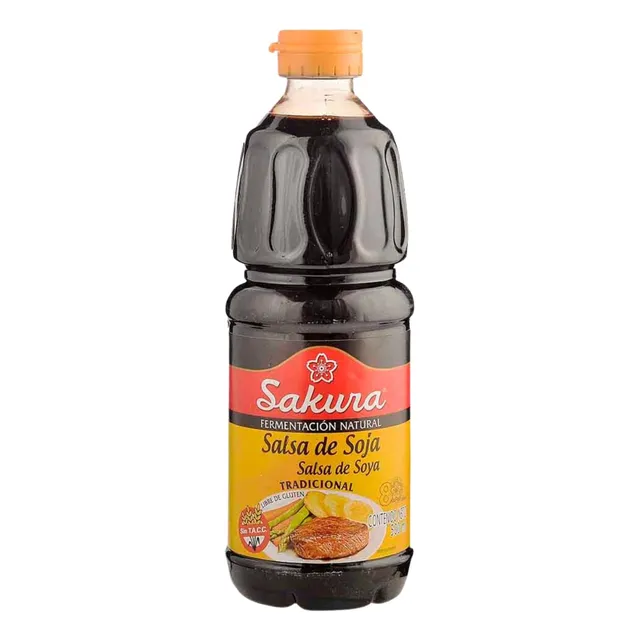 Salsa De Soja Apta Para Celíacos Sakura 1lt 