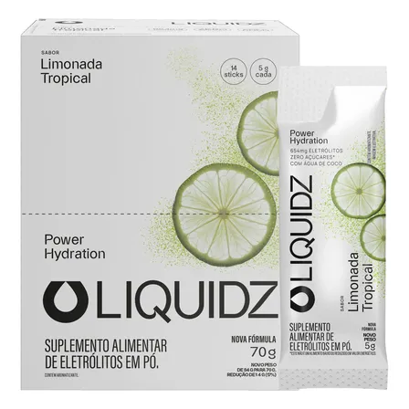 Liquidz® Eletrólitos Em Pó Zero Açúcar Cx 14 Doses