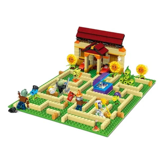 Plantas Vs Zombies Bloques Construcción Armables Batalla