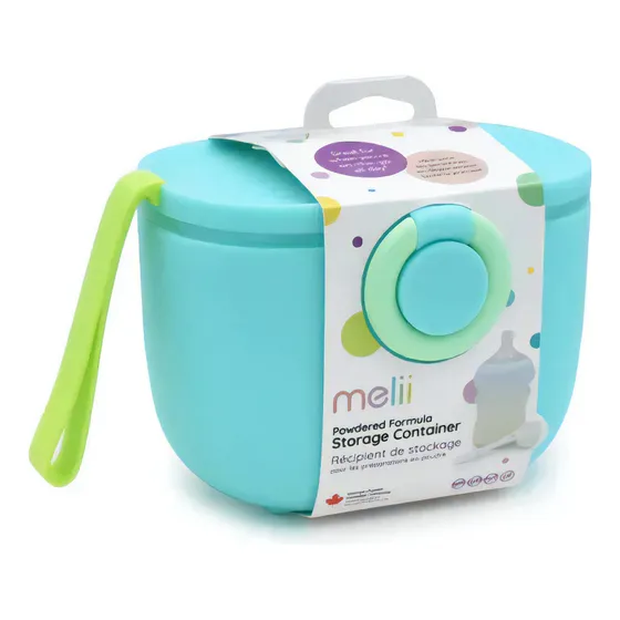 Dispensador De Leche En Polvo Para Bebés Melii Color Aqua